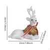 Christmas Deer Sculpture,Christmas Elk Statue ,Gift Figurine White for