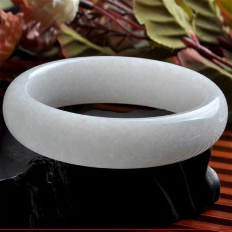 Bracelet en Jade chinois blanc naturel, accessoires de bijoux à breloques, amulette porte-bonheur, cadeau pour femmes et filles