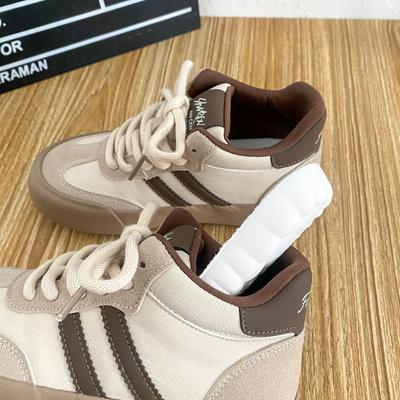 6588 Latex Insoles, Thick-soled High-top German Training Shoes, Women's Shoes, Round Head Retro 2024 New Board Shoes, Casual Women's Shoes