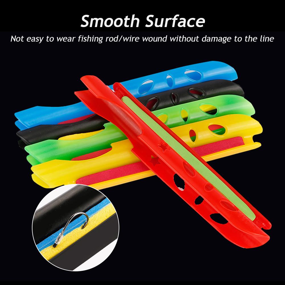 1Pc Multi-Size Fishing Rod Winder With Removable Foam Cotton Guard Rod Winding Board Quick Winding Card Fishing Gear