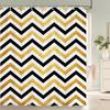High Quality Geometric Pattern Printed Fabric Shower Curtains Bathtub Waterproof Products Bathroom Decor With 12 Hooks