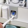 4 in 1 Toothbrush Holder Set Automatic Toothpaste Dispenser Toothbrush Facial Holder Set Wall Mount Stand