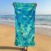 Colorful Tropical Monstera Palm Leaf Print Beach Towel Microfiber Soft Summer Outdoor Pool Towel