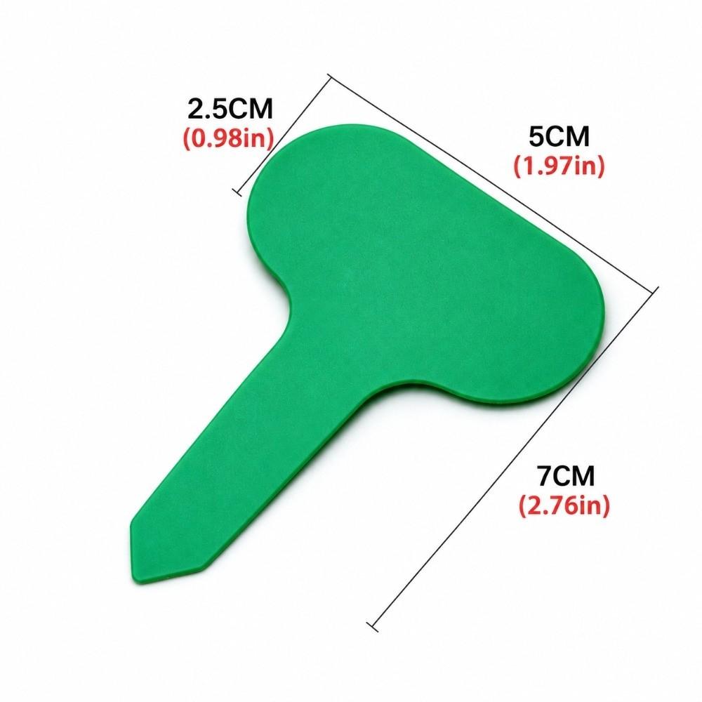100 Pcs T-Shape Design Plant Labels Yellow T-Type Plant Labels Portable Garden Signs Gardening Use