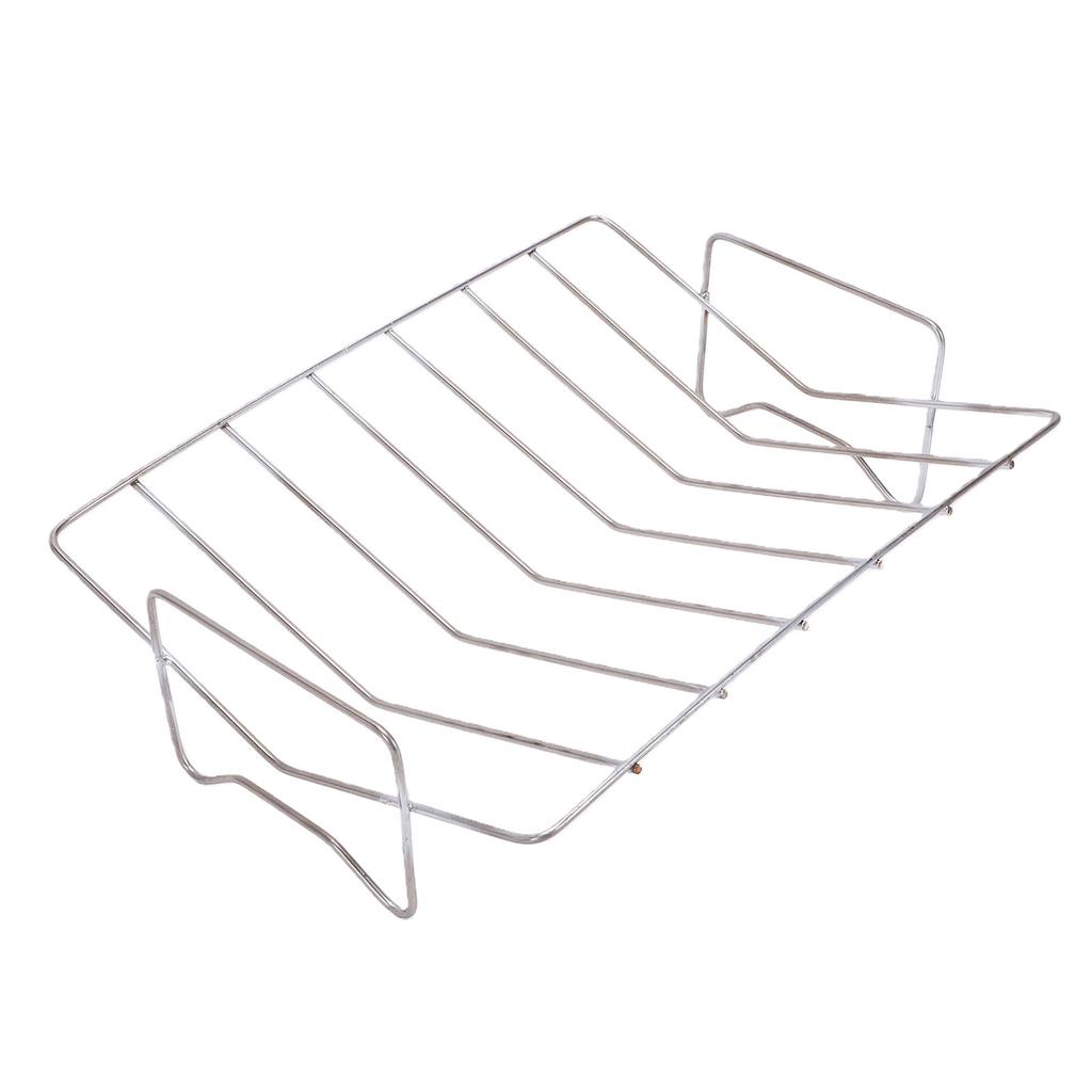 Turkey Roasting Rack V Shaped Rack for Grilling Stainless Steel BBQ Rib Rack for Smoking Grill Accessory