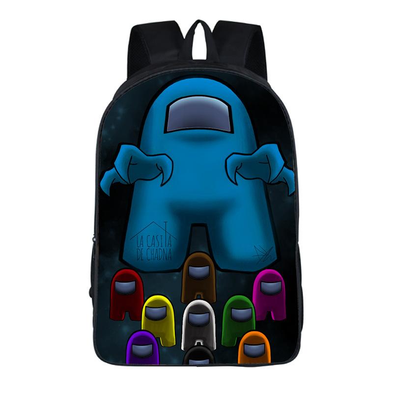 Among Us Game Merchandise Children'S Backpack Oxford Cloth Large Capacity School Bag Backpack