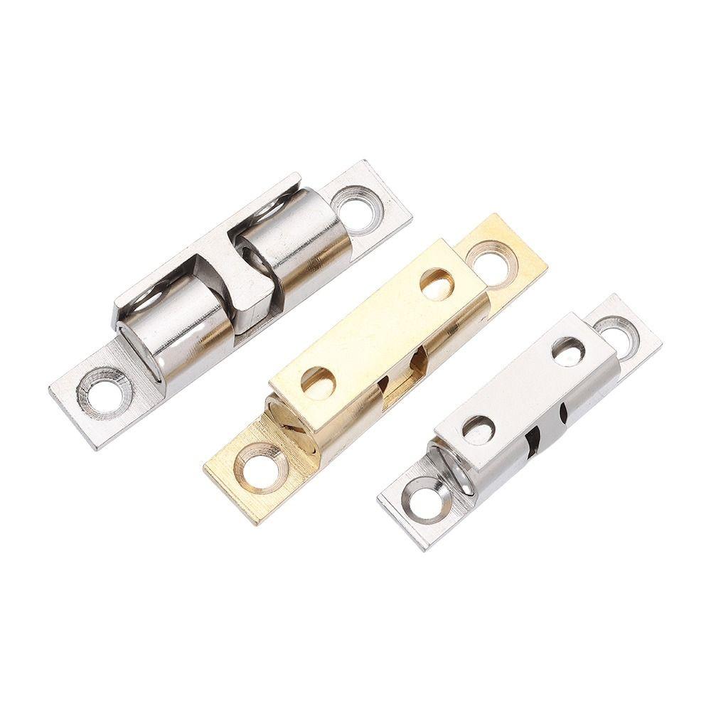 1Pcs Brass Copper Door Bumper 40/50/60/70mm Closet Tension Latch Door Catch  Hardware Fittings
