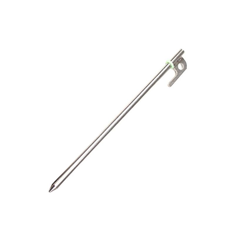 Outdoor Campings Stake Campings Anchors Peg Stainless steels Tent Stake Replacement Yard Lawns Peg with Luminously Rings
