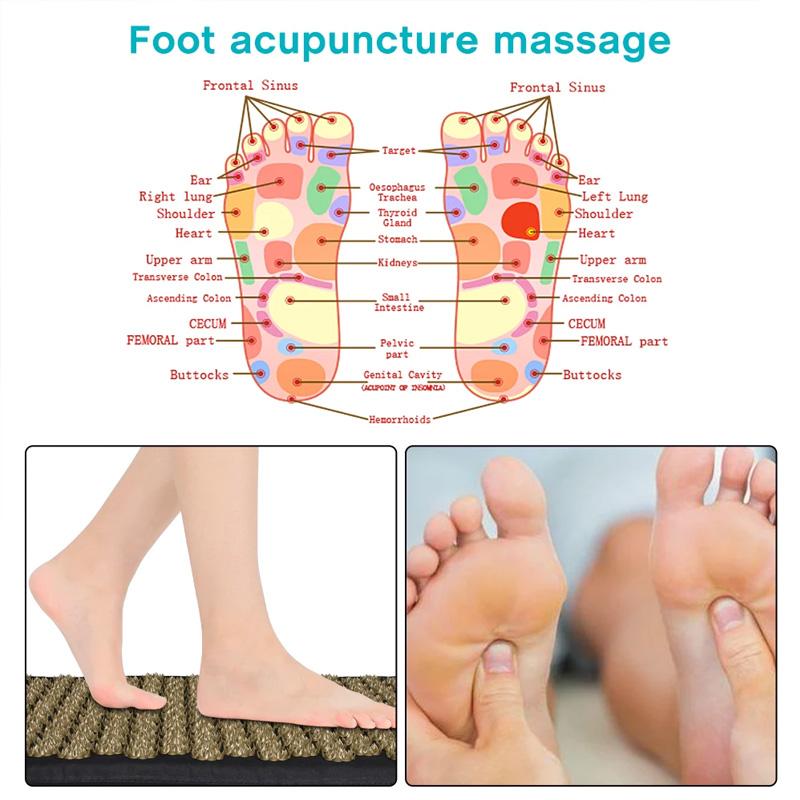 3Pcs/Set Massage Cushion Pilates Foot Massager Pillow Yoga Fitness Acupuncture Acupressure Mat Needles With Spikes