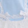 Dog Princess Dress Polyester Soft Breathable Fashionable Puppy Dress Skirt for Spring and Summer Blue XL
