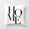 Black and White Geometric Portrait Pillowcase Home Sofa Office Cushion  Cover  Decor Car Decoration