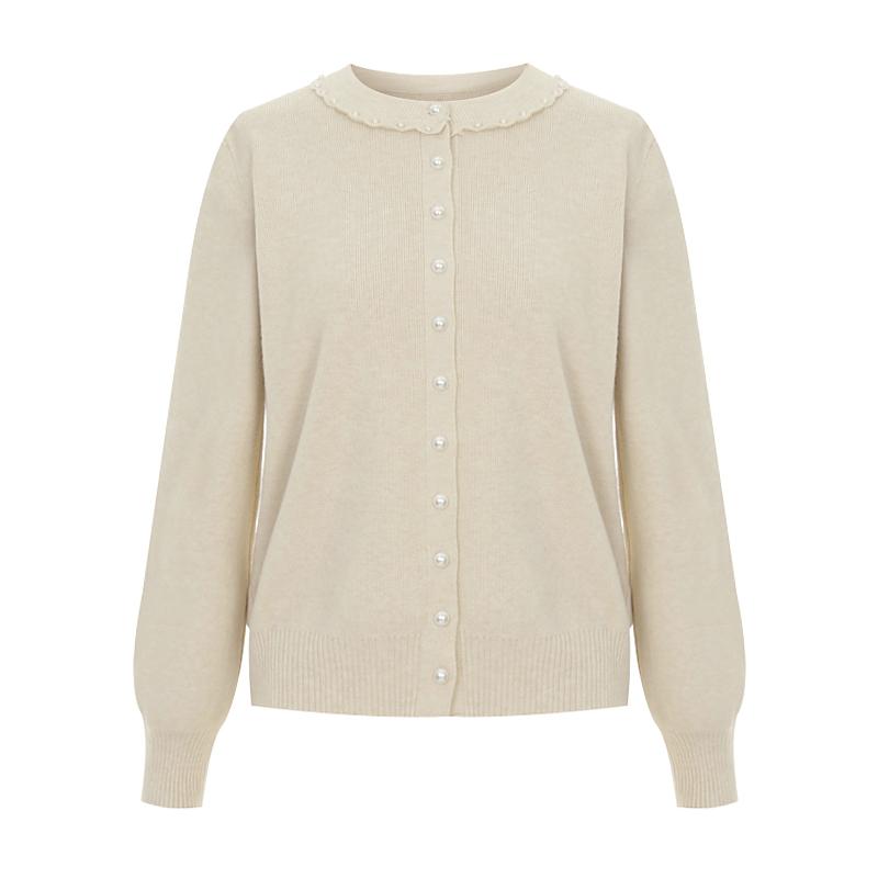 Selly'S Pearl Button Round Cardigan_I6A-Cca019
