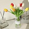 10PCS Mini Tulip Simulation Flower Wedding Home Fake Flower Photography Props Decorative Accessories Hand Bouquet