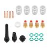 22Pcs TIG Welding Accessories Stubby Gas Lens #10 Glass Cup Kit For WP-17/18/26