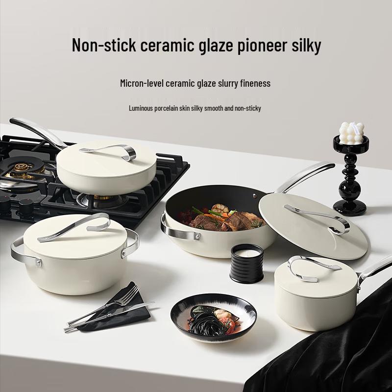 Velosan Ceramic Glaze Non-Stick Baby Food Saucepan