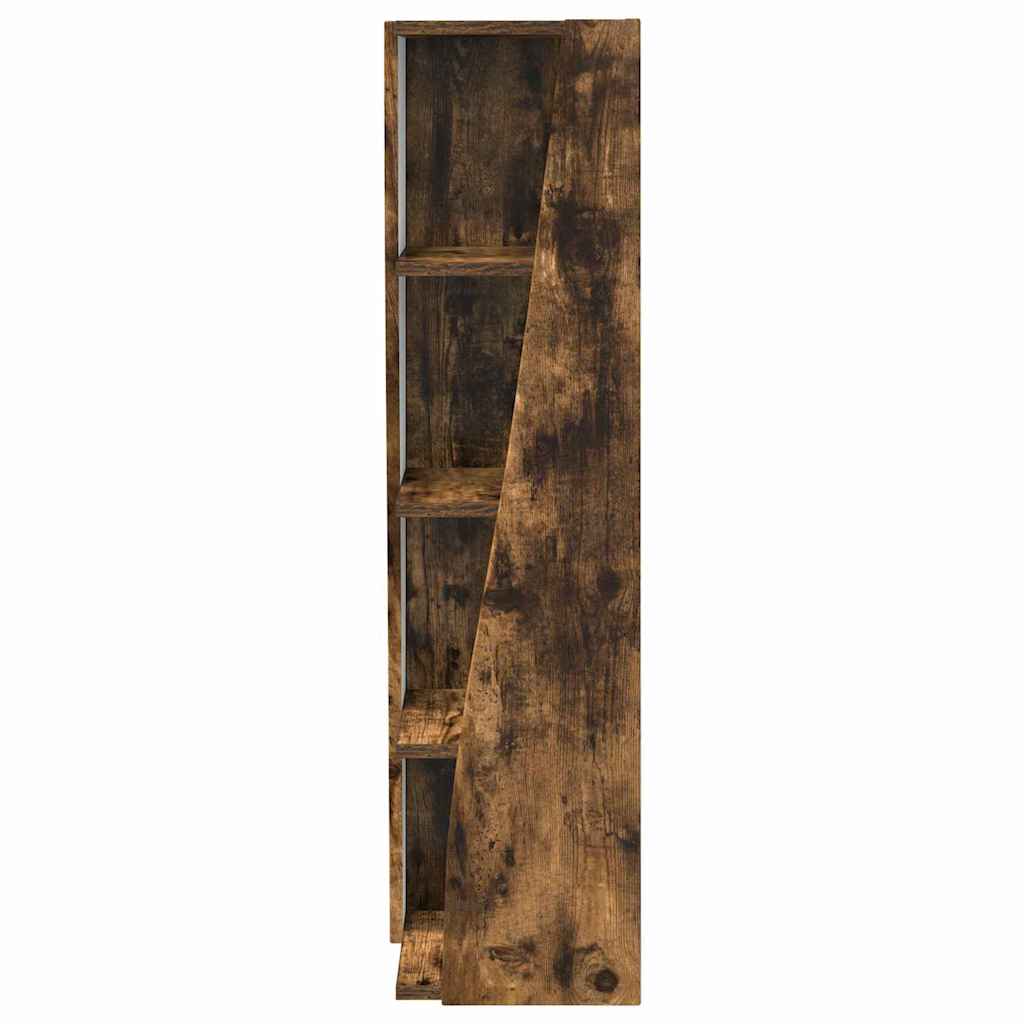 Corner Cabinet Smoked Oak Finish 27.5 x 27 x 102 cm Particleboard