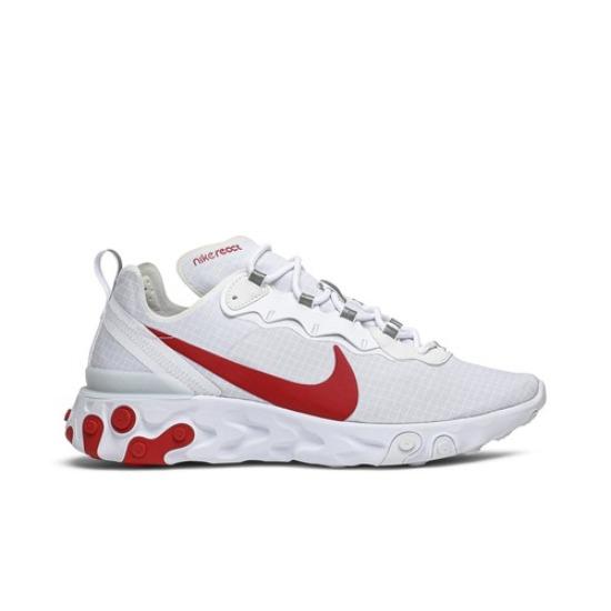 Nike React Element 55 White University Red BQ6167-102