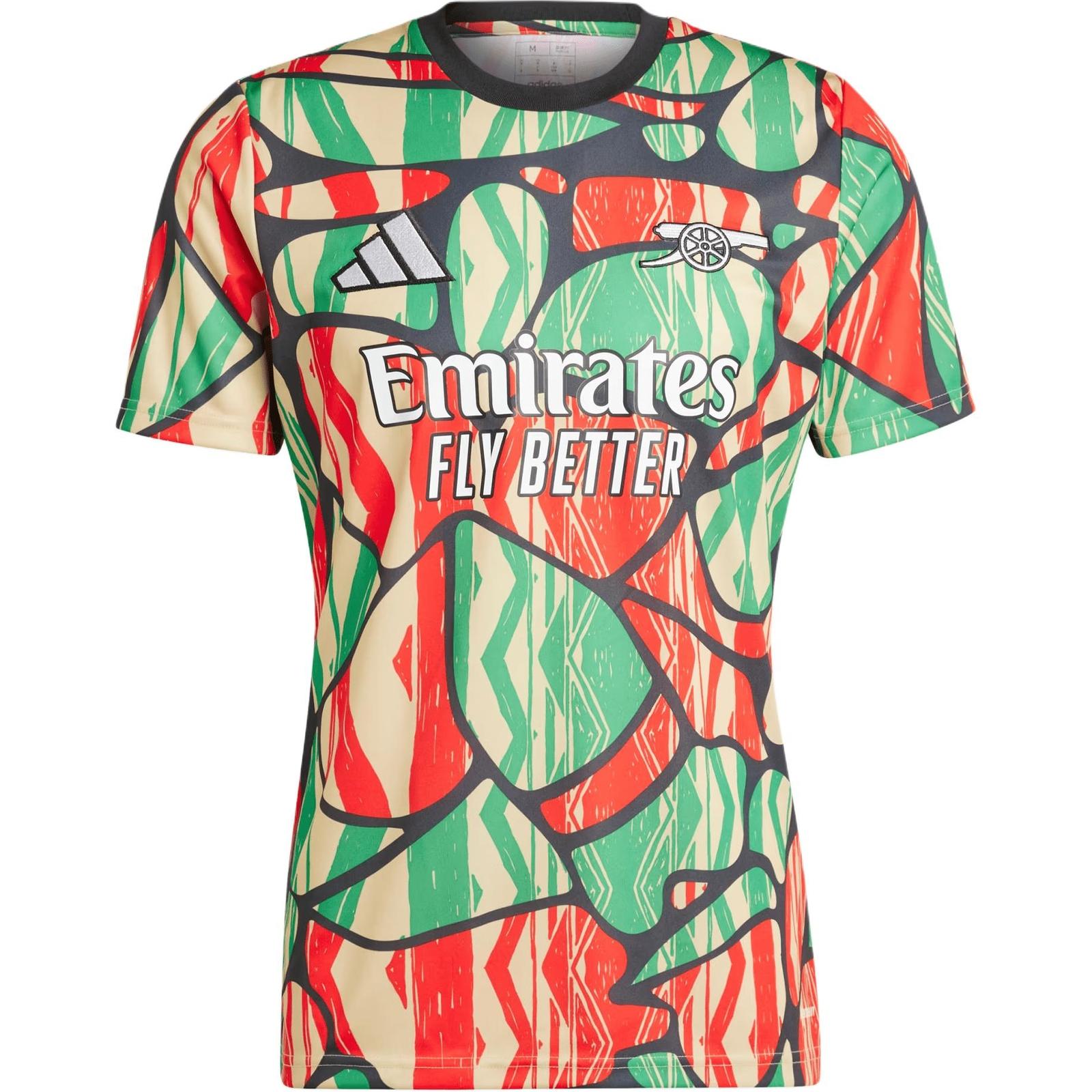 adidas Arsenal Pre-Match Jersey Comfortable Stylish Pattern Printed  ShortIS9996 S