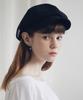 ARDOROBE Logo Embroidered Newsboy Cap Aac191003-Bk