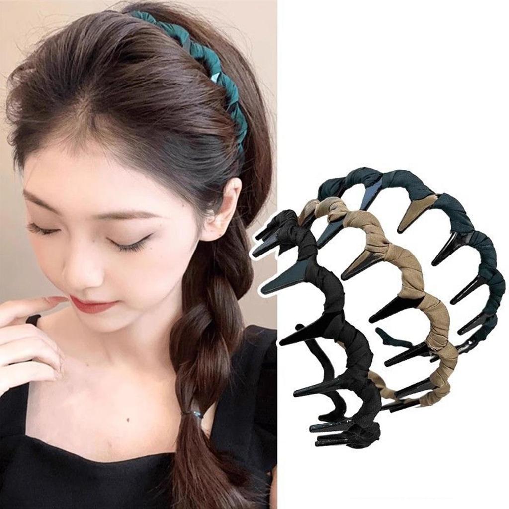 Vintage High Cranium Artificial Hairband Retro High Skull Hairband 3 Piece Fashion Accessories Headwear Retro Simple Headband
