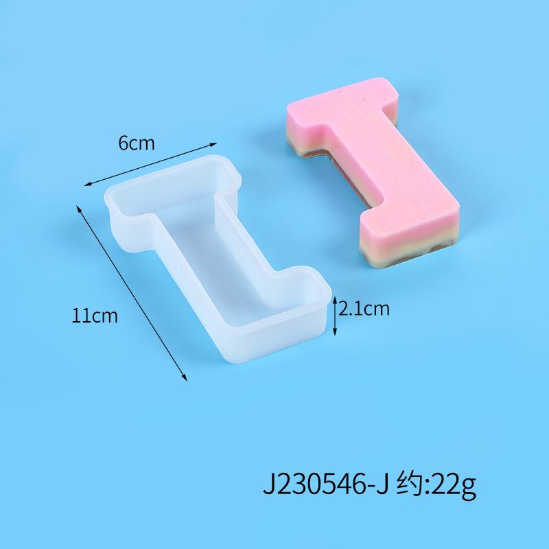A-Z Alphabet Letter Shape Silicone Resin Casting Molds DIY Epoxy Resin Moulds