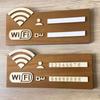 Rewritable WiFi Wall Stickers Wall Mounted WiFi Signage Vintage WiFi Indicator  Home Decor