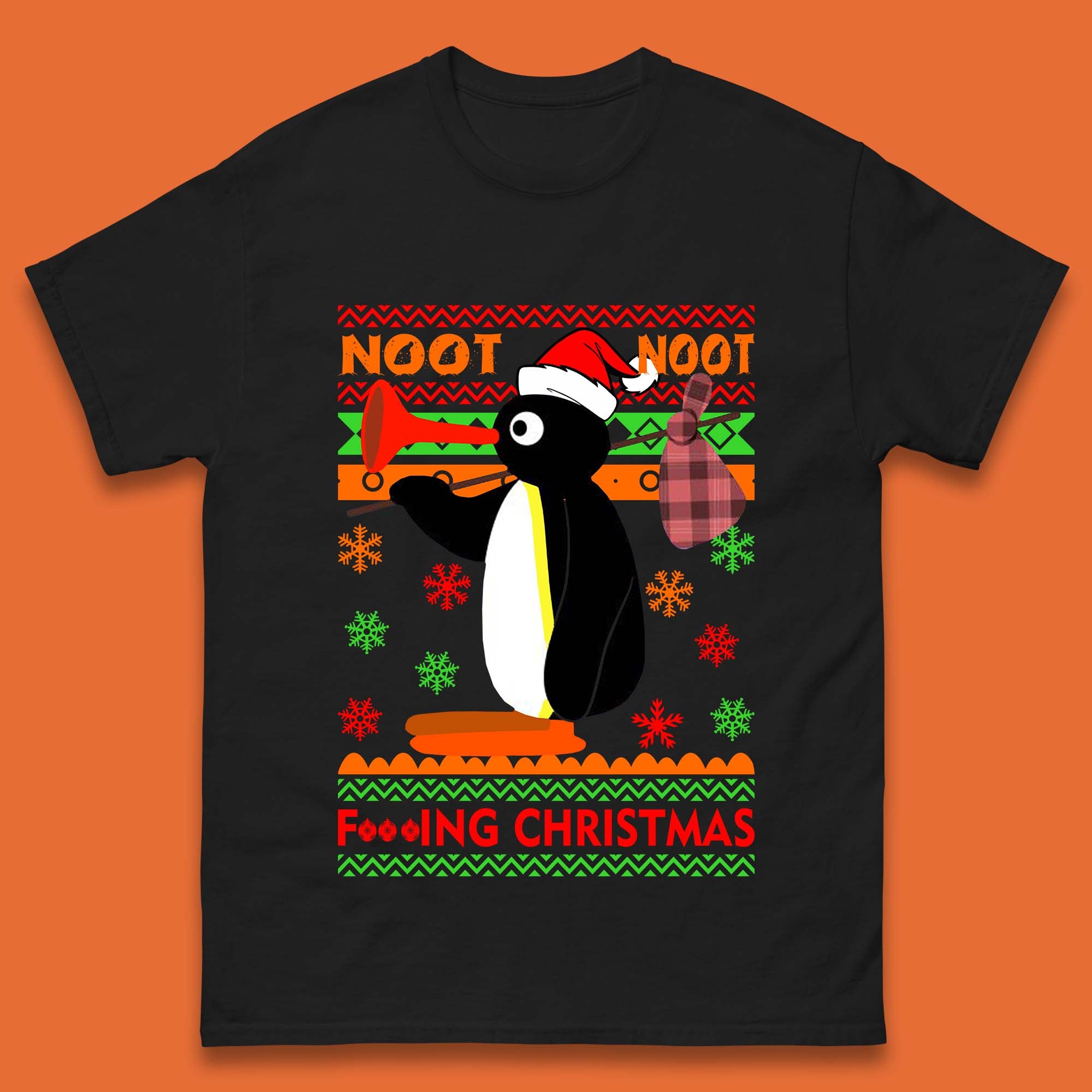 Noot Noot Penguin Christmas Mens T-Shirt Womens Tops Tees 4XL