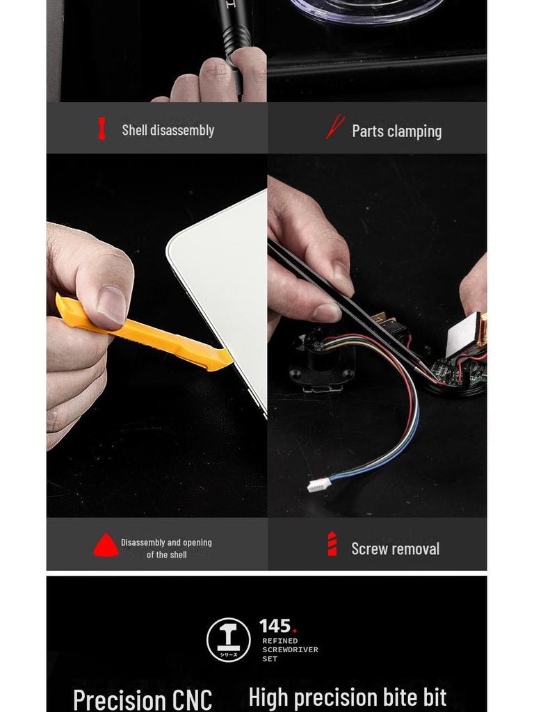 Green Forest Precision Screwdriver Set - Cross, Slotted, Small Plum, Multi-Function Household Tool