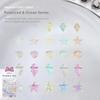 50 Pcs Resin Summer Ocean Nail Art Charms 3D Shell Starfish Conch Jellyfish Beads Nail Jewelry Manicure Decor Nail Charm