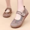 New Shoes Women's Casual Fashion Versatile Double Buckle Velcro Non-slip Wear Comfortable Breathable Women's Single Shoes