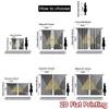 2D FLAT PRINTING 2pcs Curtains (Without Rod) Golden Triangle Abstract New year Festival Popular Curtains&Drapes Versatile