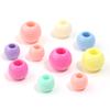 50pcs/lot 10 12 14mm Acrylic Big Hole Beads Multicolor Loose Spacer Round Beads For DIY Bracelet Earrings Jewelry Accessories
