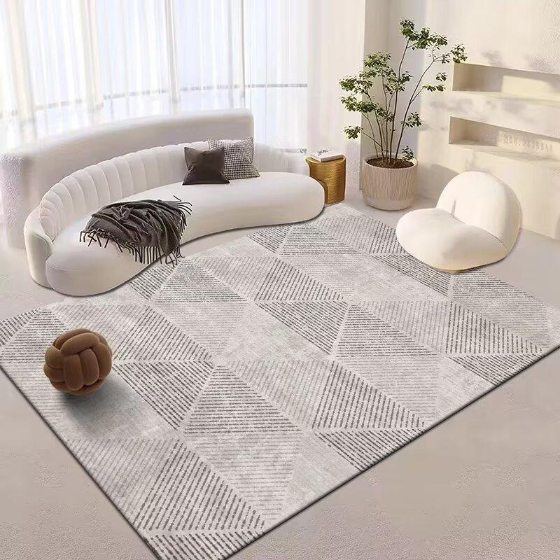 Nordic Large Carpets for Living Room Light Luxury Decor Non-slip Soft Mats Bedroom Lounge Area Rugs