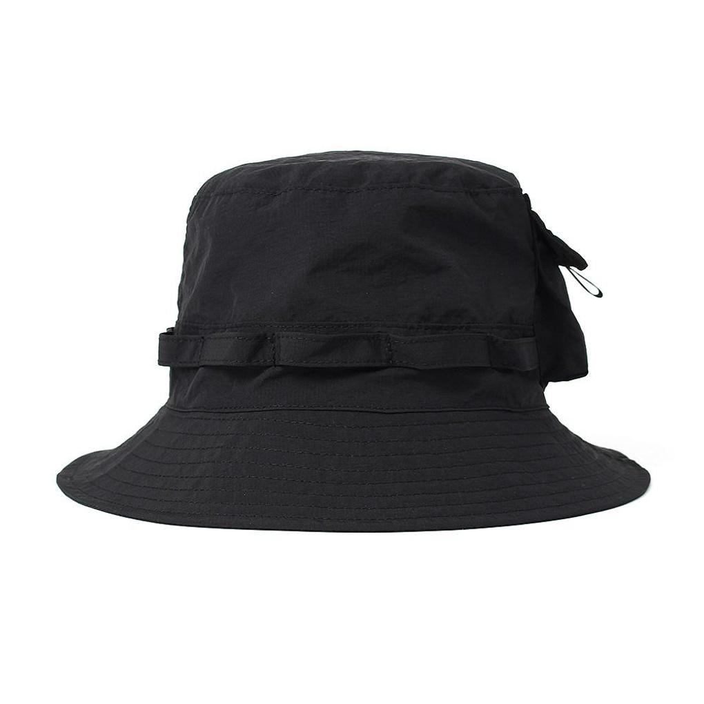 Pocket Foldable Hiking Hat (Black) UV Protection Bucket Hat