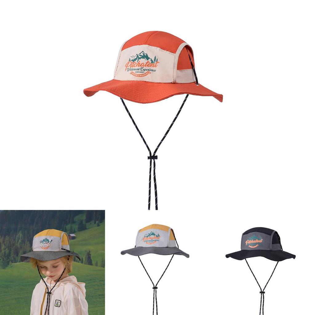 Childrens Sun Hat With Wide Brim Waterproof Quick Dry Nylon For Summer Outdoor Play