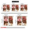 2pc  2D plane printing Window Curtain CherryBlossomFans Versatile Polyester (without rod) Gifts Use for Bedroom Living Room