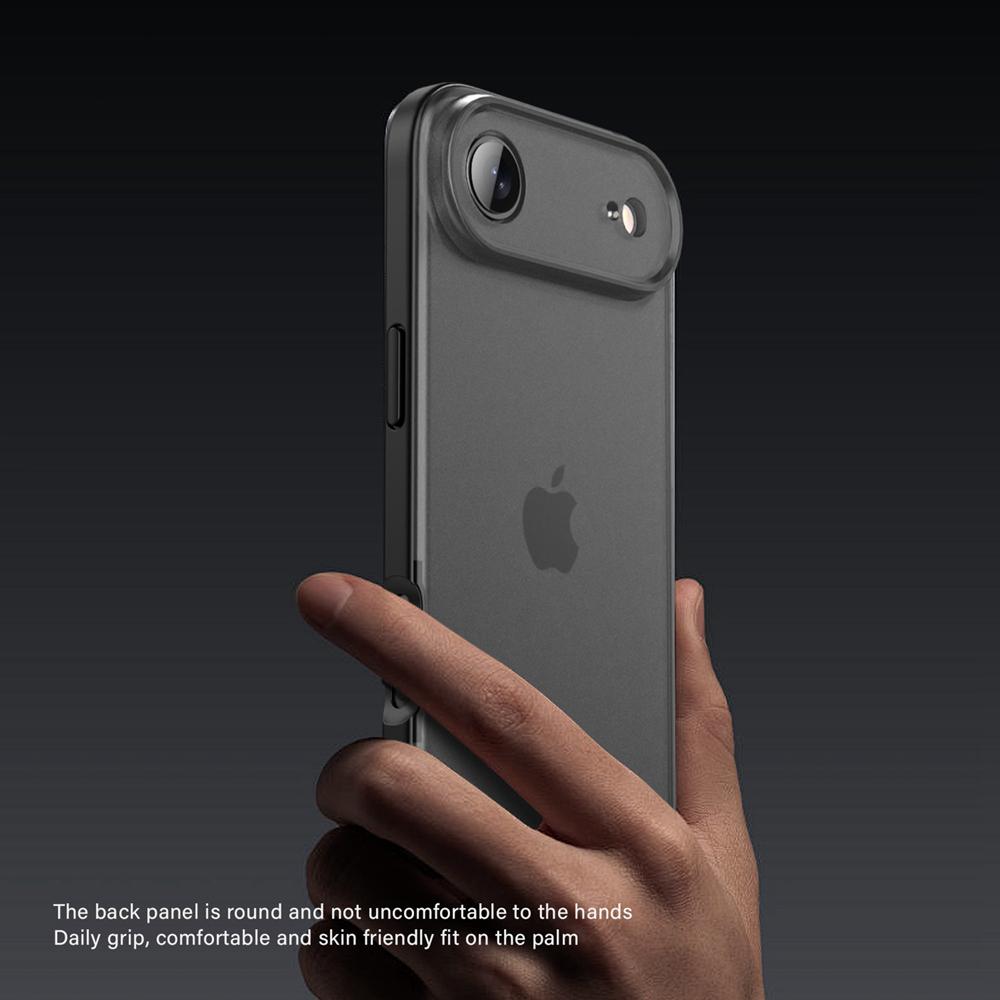 KEYSION Transparent Matte Case for iPhone 17 Air Translucent Soft Silicone+PC Shockproof Phone Back Cover for iPhone 17 Air 2025