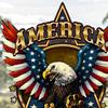Verwijderbare raamsticker met Amerikaanse vlag (Ballad Eagle), patriottische, waterdichte, statische raamsticker voor Onafhankelijkheidsdag (4 juli), decoratie voor thuis, kantoor of winkel.