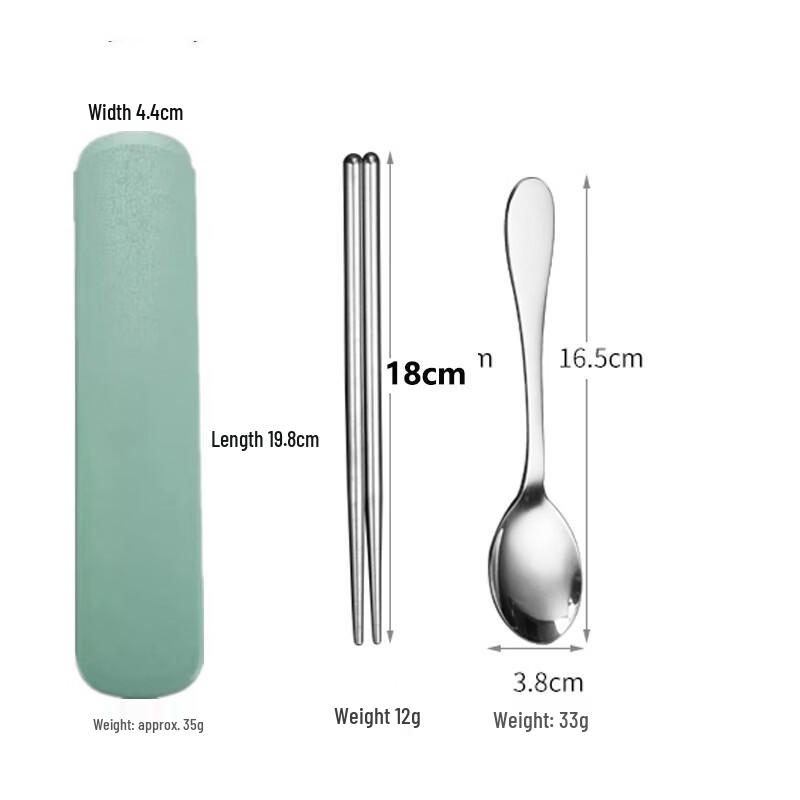 Ru Han Stainless Steel Spoon & Chopsticks Cutlery Set