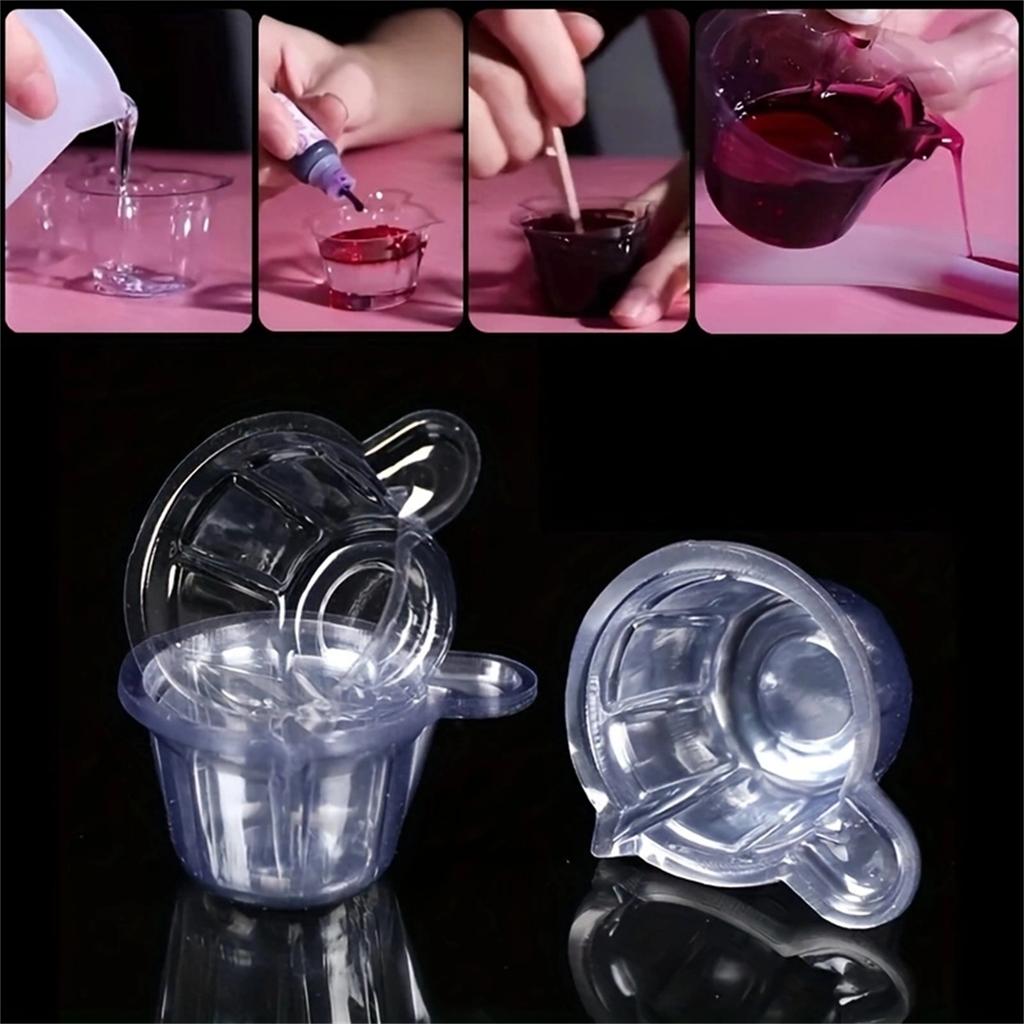 91PCS/Set Dropper Necklace Mold Set UV Epoxy Resin Molds For DIY Jewelry Making Findings Round Pendants