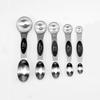 9-Piece Dual-End Stainless Steel Magnetic Measuring Spoons with Gram Scale