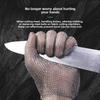 Protective Anti-Cut Gloves 316L Stainless Steel Ring Wire Gloves Slaughter Sewing