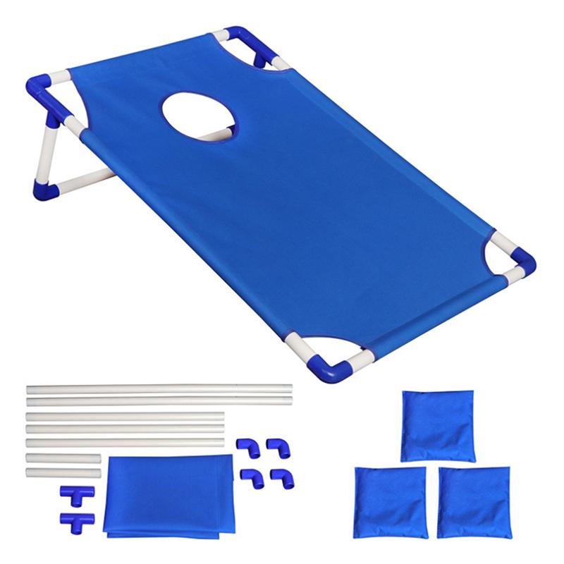 Outdoor Sandsack-Wurfspiel-Set Tragbares Cornhole-Spiel Faltbare Hof-Wurfspiele Camping Mannschaftssportarten Geschenk für Erwachsene und Kinder