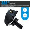 2 PCS Car Front Windshield Washer Nozzle, 0.31" Connector Single Hole Fan-Shaped 360 Degree Adjustable Uniform Spray, Wiper Nozzle Replacement,
