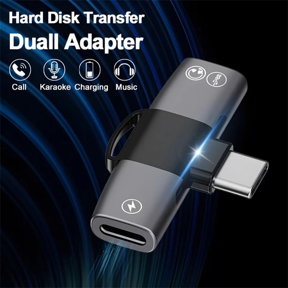 Converter OTG 2 in 1 Adapter Fast Charging Type C 2-in-1 Multifunctional Adapter  U Disk