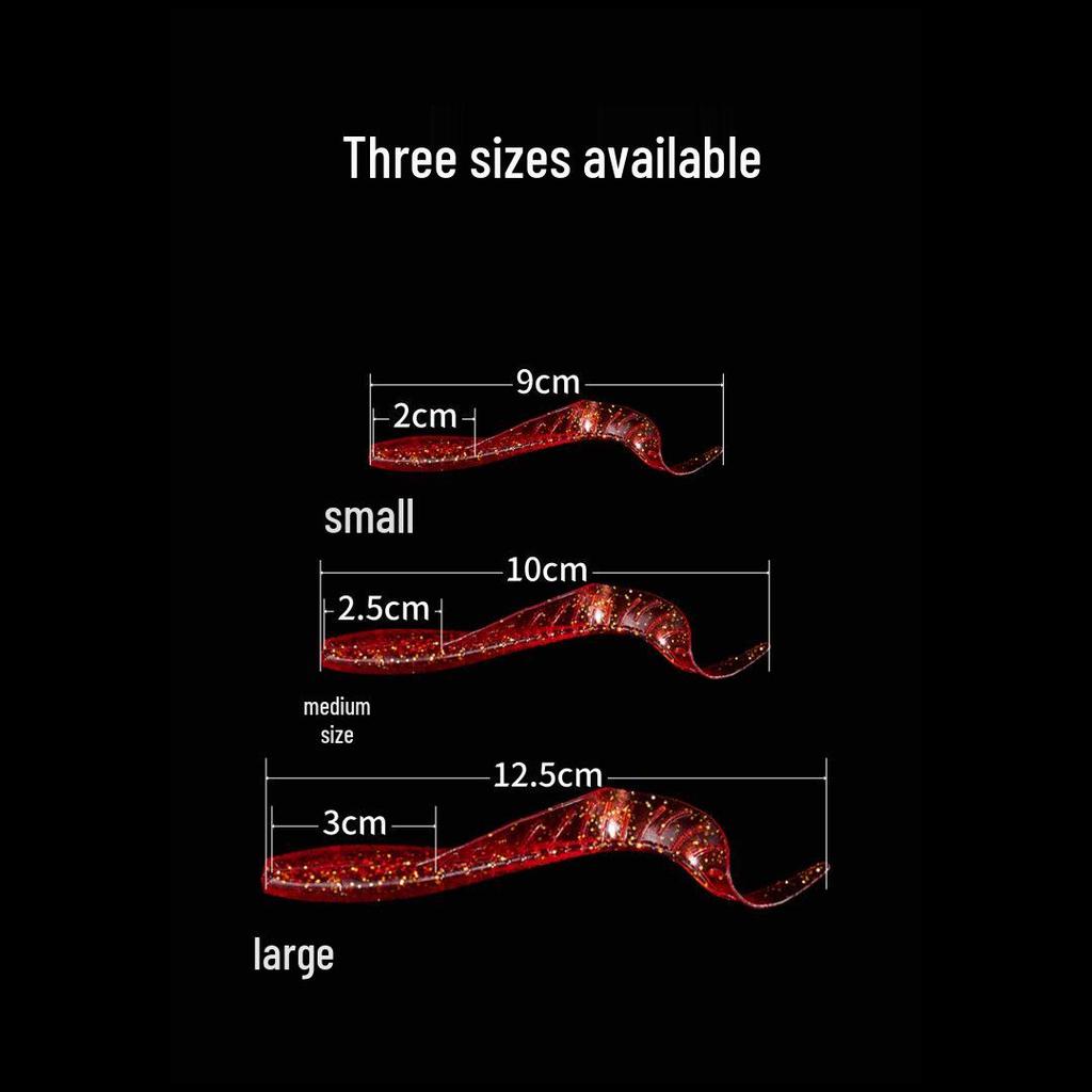 Glow Soft Fish Lure Skirt Tail for Freshwater and Sea Fishing - Ideal for Mandarin Fish, Aspius, and Blackhead.