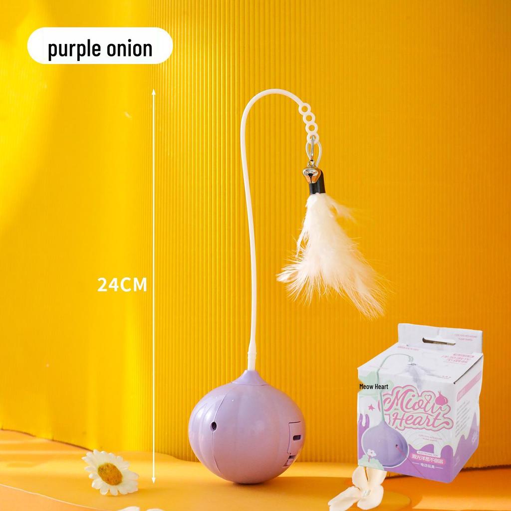 Smart Electric Cat Toy: Self-Playing Laser & Feather Teaser for Kitten Boredom Relief