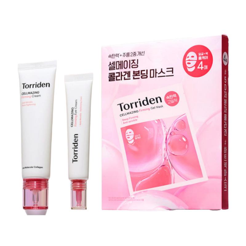Torriden Cellmazing Collagen Elasticity Cream Special Set (Cream 60ml + Eye Cream 30ml + Gel Mask 4 Sheets)