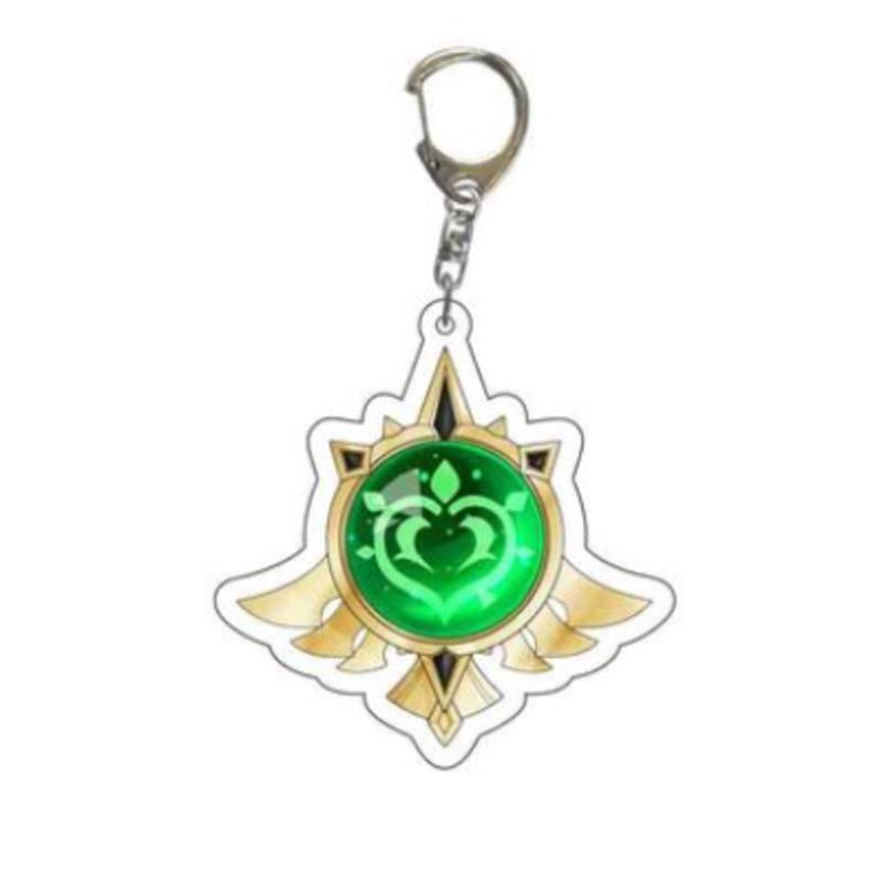 Key Acrylic Chain Key Chain Venti Klee Barbara Diluc Key Ring Pouch Pendant