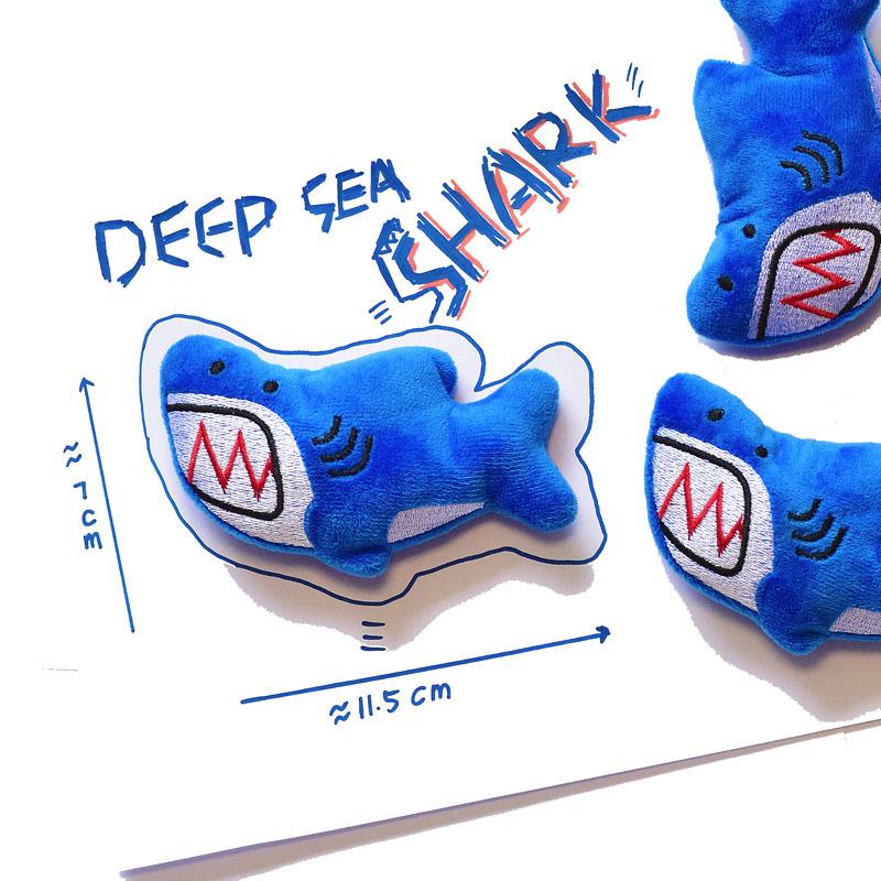 Mini Cute Plush Ocean Animal Toys, Dog Vocalization Toys, Durable Interactive Toys Such As Sharks And Turtles, Pet Supplies